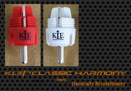 KLE Innovations Classic Harmony, Cinchstecker mit versilberten Kupferkontakten, 1 Paar, A&V-Tip